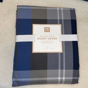 Pottery Barn Teen Walker Plaid Duvet Cover